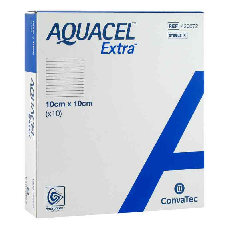 Aquacel Extra 10x10 cm Kompressen 10 szt. od B2B Medical GmbH PZN 11226730