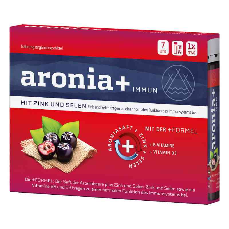 Aronia+ Immun, ampułki do picia 7X25 ml od KIOBIS GmbH & Co. KG PZN 09780175