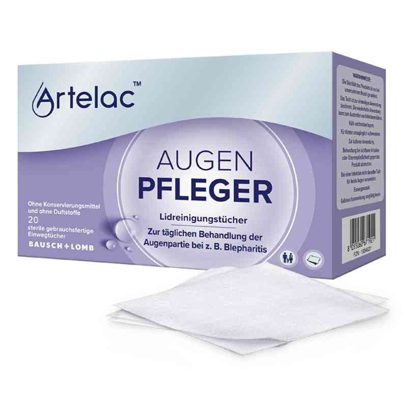 Artelac Augenpfleger Chusteczki do oczyszczania powiek 20 szt. od Dr. Gerhard Mann PZN 19346221
