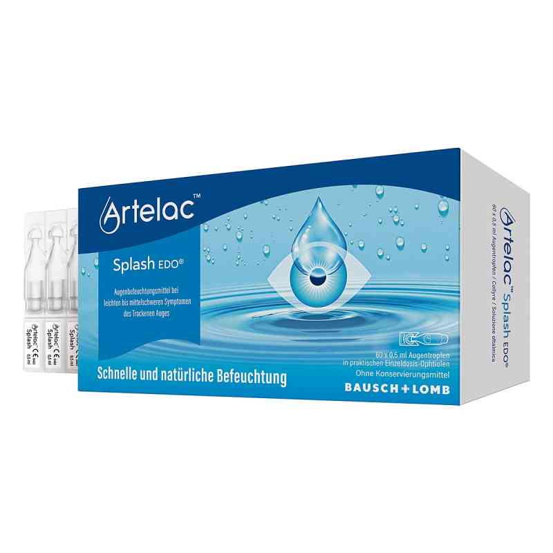 Artelac Splash Edo krople do oczu 60x0,5ml 60X0.5 ml od Dr. Gerhard Mann Chem.-pharm.Fabrik GmbH PZN 07707010