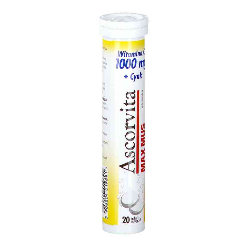 Ascorvita Max Mus tabletki musujące 20  od NP PHARMA SP. Z O.O. PZN 08302318