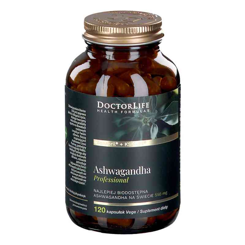 Ashwagandha kapsułki  120  od DOCTOR LIFE SP. Z O.O. PZN 08306270