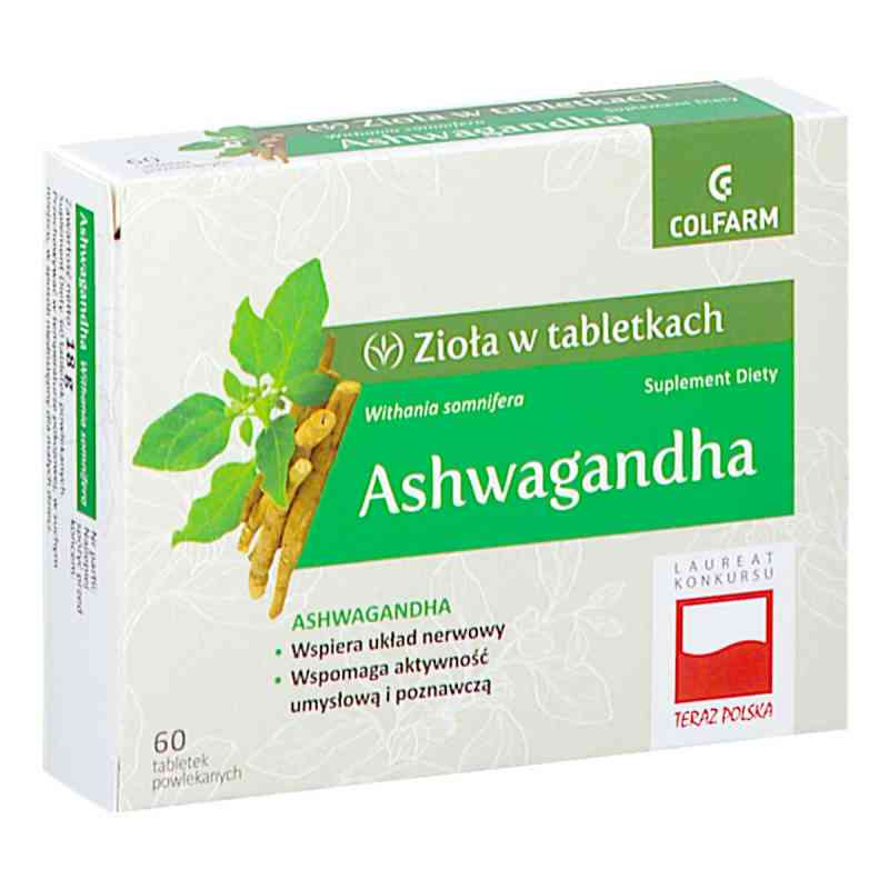 Ashwagandha tabletki Colfarm 60  od ZAKŁ. FARM. COLFARM PZN 08304034