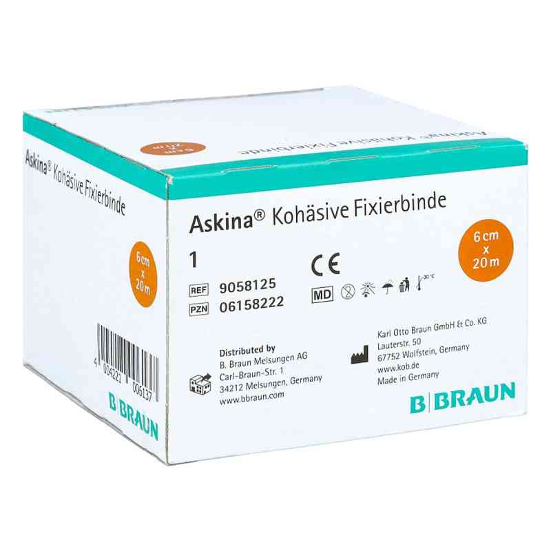 Askina Fixierbinde 20mx6cm kohaesiv 1 szt. od B. Braun Melsungen AG PZN 06158222