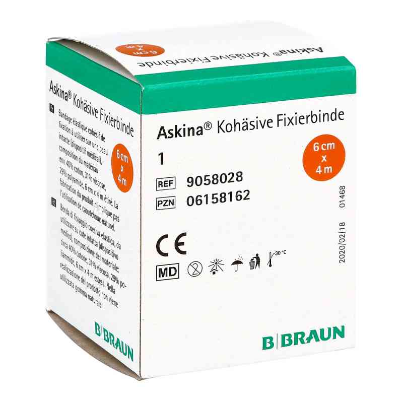 Askina opaska scalająca 4mx6cm kohaesiv 1 szt. od B. Braun Melsungen AG PZN 06158162