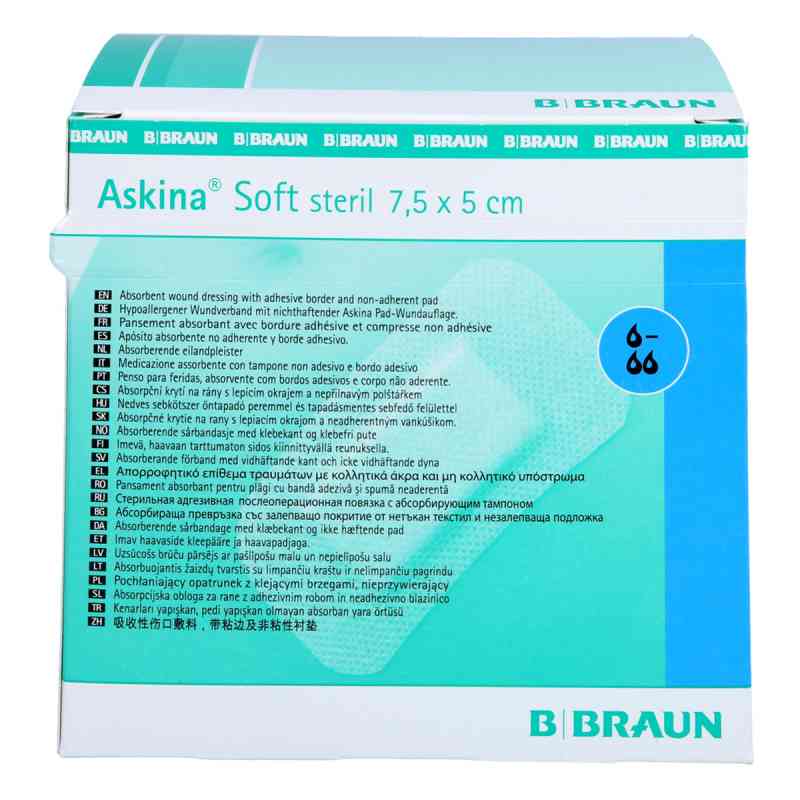 Askina Soft Wundverband 5x7,5cm steril 50 szt. od B. Braun Melsungen AG PZN 08711137