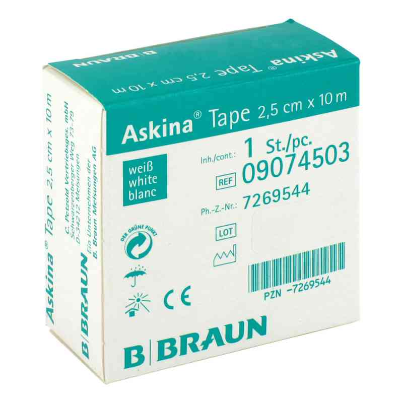 Askina Tape Pfl.10mx25cm plaster biały nieelastyczny 1 szt. od B. Braun Melsungen AG PZN 07269544