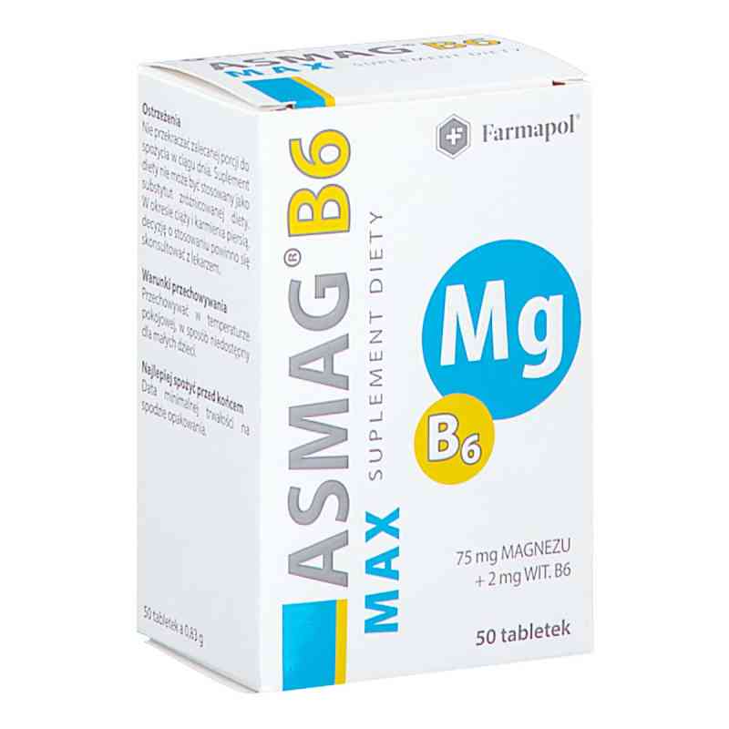 Asmag B6 Max tabletki 50  od  PZN 08304432