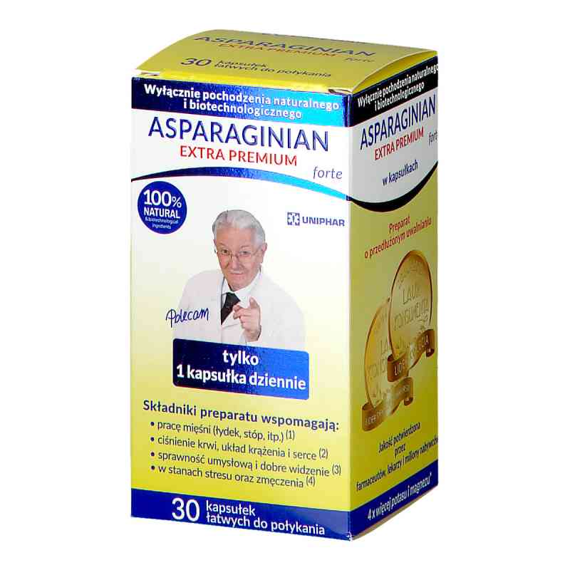 Asparaginian Extra PREMIUM forte 30  od UNIPHAR SP Z O.O. PZN 08300916