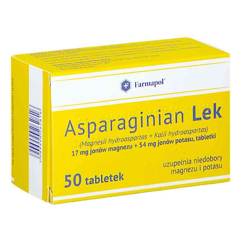 Asparaginian Lek tabletki 50  od ZAKŁAD CHEMICZNO-FARMACEUTYCZNY 