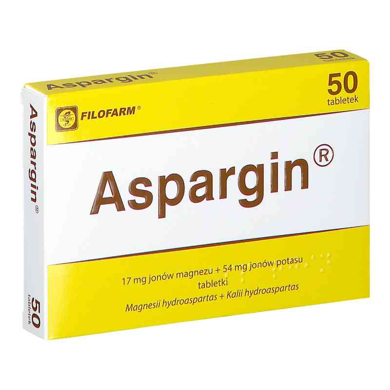 Aspargin 50 tabl. od FARMACEUTYCZNA SPÓŁDZIELNIA PRACY FILOFARM PZN 08301268