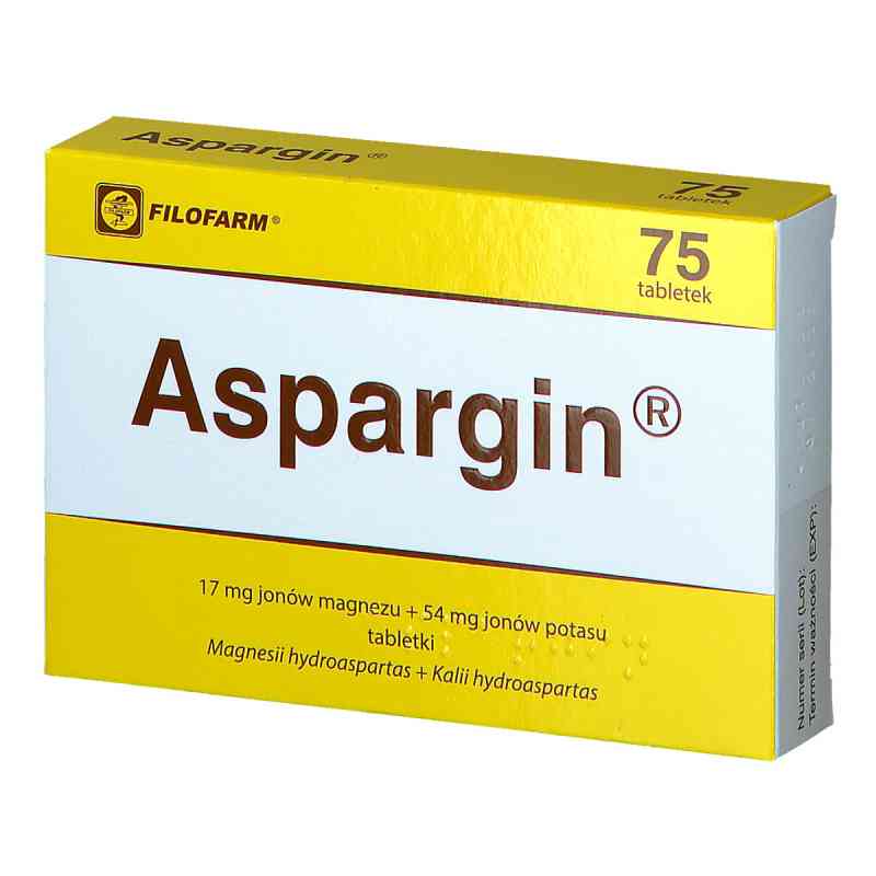 Aspargin tabletki 75 tabl. od FARMACEUTYCZNA SPÓŁDZIELNIA PRACY FILOFARM PZN 08300200