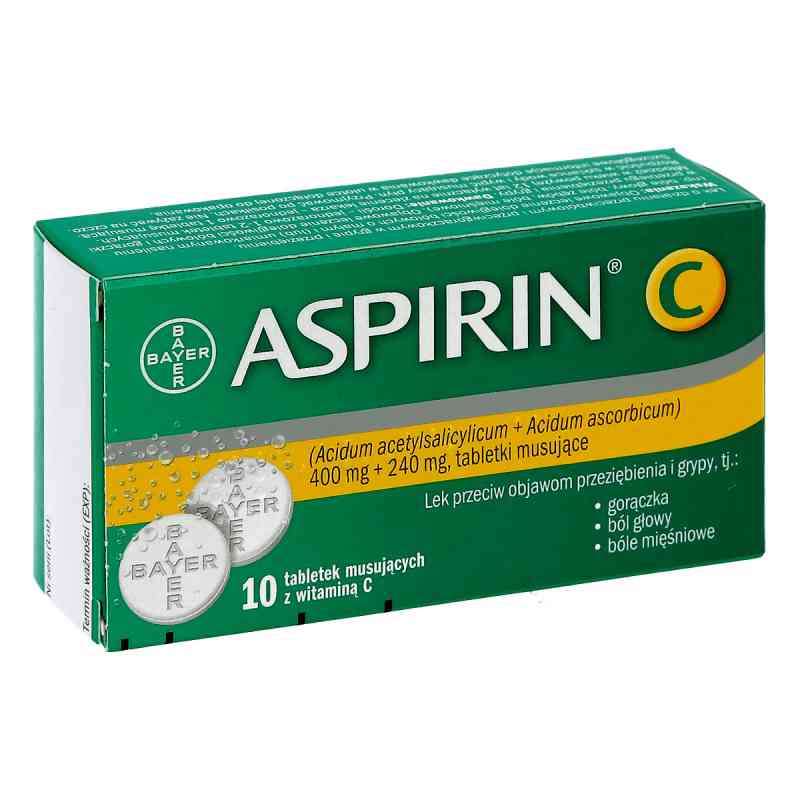 Aspirin C tabletki musujące 10  od BAYER BITTERFELD GMBH PZN 08300490
