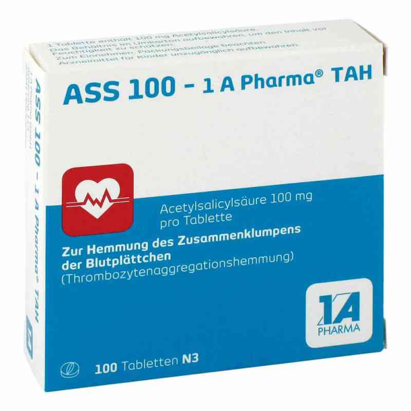 ASS 100-1A Pharma TAH, tabletki 100 mg 100 szt. od 1 A Pharma GmbH PZN 06312077