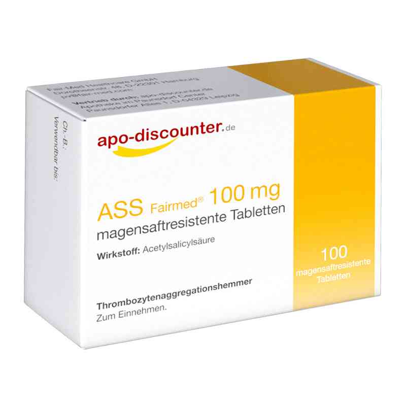 ASS 100mg  Ibuprofen 400 mg von apo-discounter 100 szt. od apo.com Group GmbH PZN 08101025