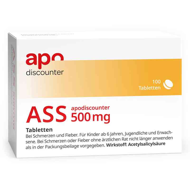 ASS 500 mg od apodiscounter 100 szt. od Fairmed Healthcare GmbH PZN 19387160