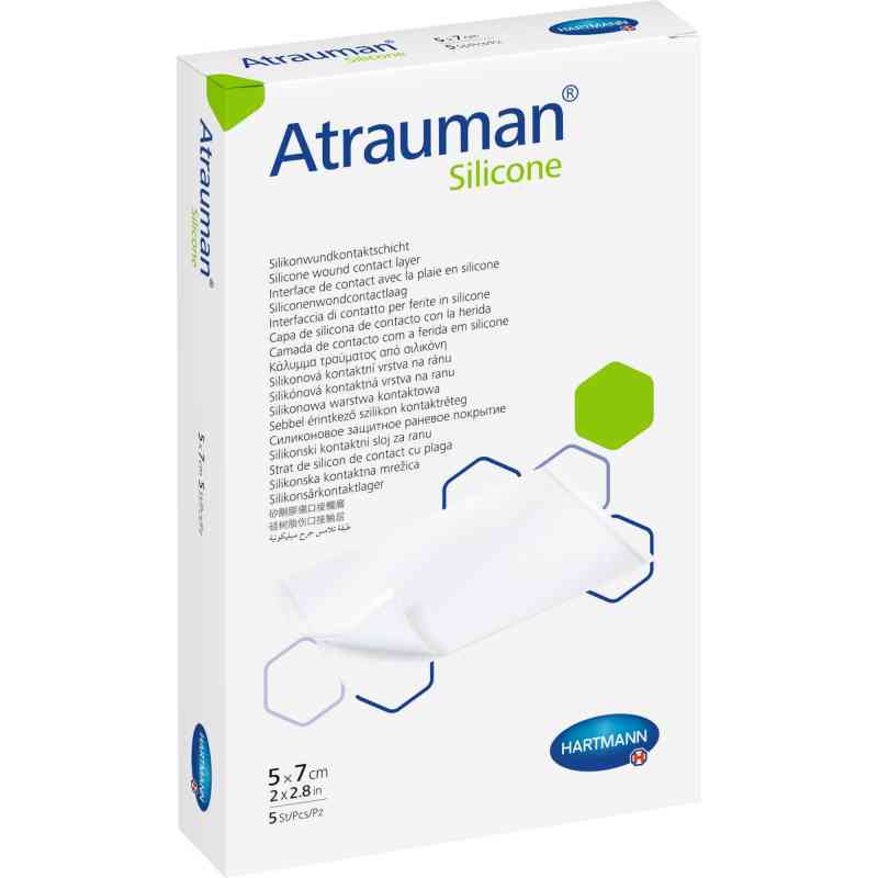 Atrauman Silicone steril 5x7 cm Kompressen 10 szt. od PAUL HARTMANN AG PZN 11666067