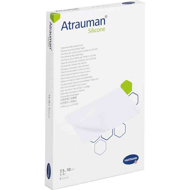 Atrauman Silicone steril 7,5x10 cm Kompressen 10 szt. od PAUL HARTMANN AG PZN 11666096