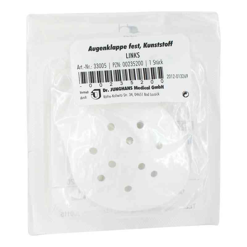 Augenklappe Kunststoff links fest 1 szt. od Dr. Junghans Medical GmbH PZN 00235200