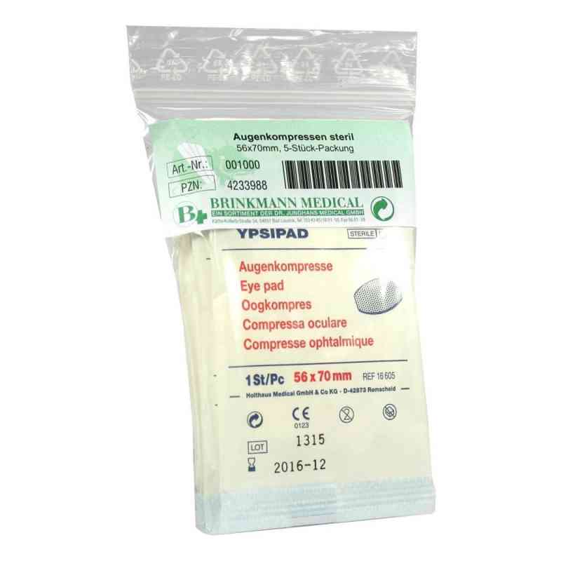 Augenkompressen steril 56x70mm 5 szt. od Brinkmann Medical ein Unternehmen der Dr. Junghans PZN 04233988