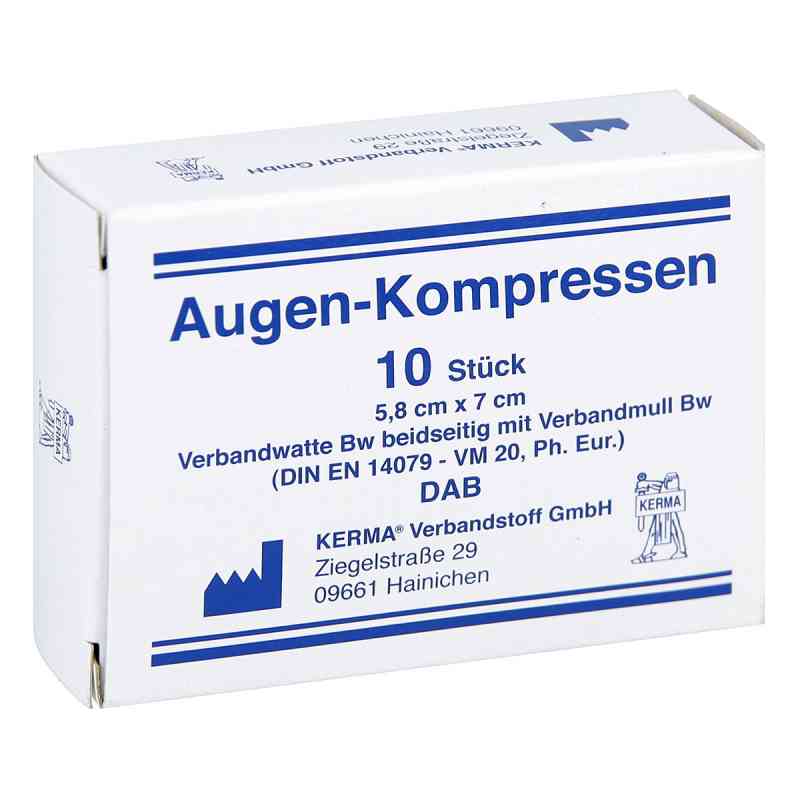 Augenkompressen unsteril 5,8x7cm 10 szt. od KERMA Verbandstoff GmbH PZN 04050064