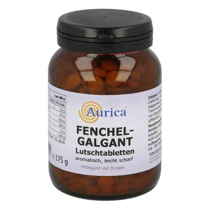 Aurica tabletki do ssania z korzeniem galgantu 700 szt. od AURICA Naturheilm.u.Naturwaren G PZN 08509105
