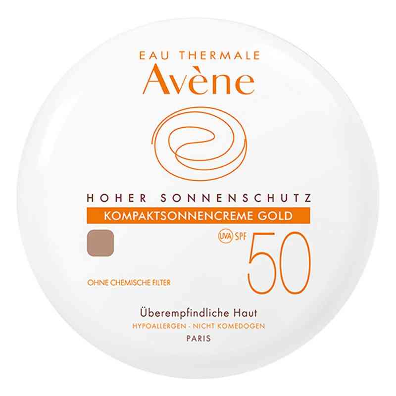 Avene kompaktowy podkład z ochroną p/słoneczną SPF50 gold 10 g od PIERRE FABRE DERMO KOSMETIK GmbH PZN 05874910