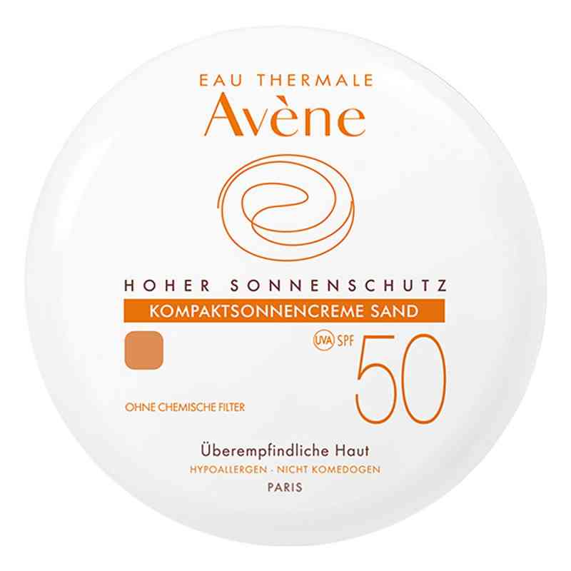 Avene kompaktowy podkład z ochroną p/słoneczną SPF50 sand 10 g od PIERRE FABRE DERMO KOSMETIK GmbH PZN 05874904