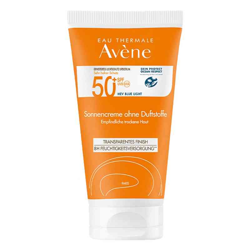 Avène Krem przeciwsłoneczny 50+ bez zapachu 50 ml od PIERRE FABRE DERMO KOSMETIK GmbH PZN 17293354