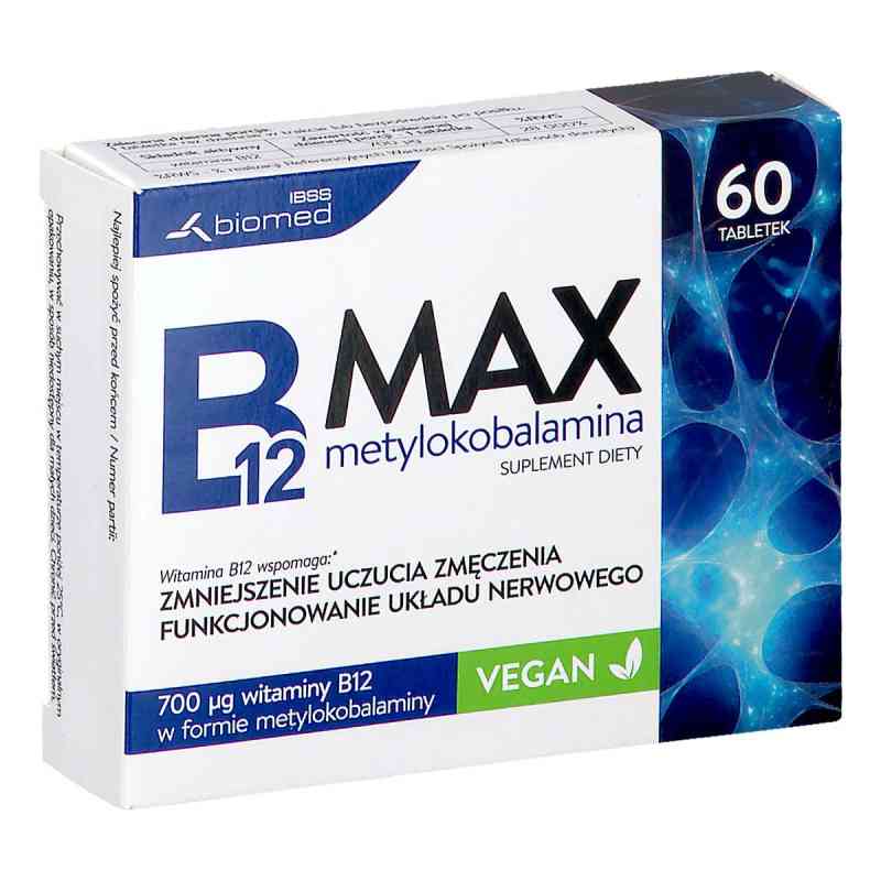 B12 Max Metylokobalamina 60  od INSTYTUT BIOTECHNOLOGII SUROWIC I SZCZEPIONEK BIOM PZN 08306004