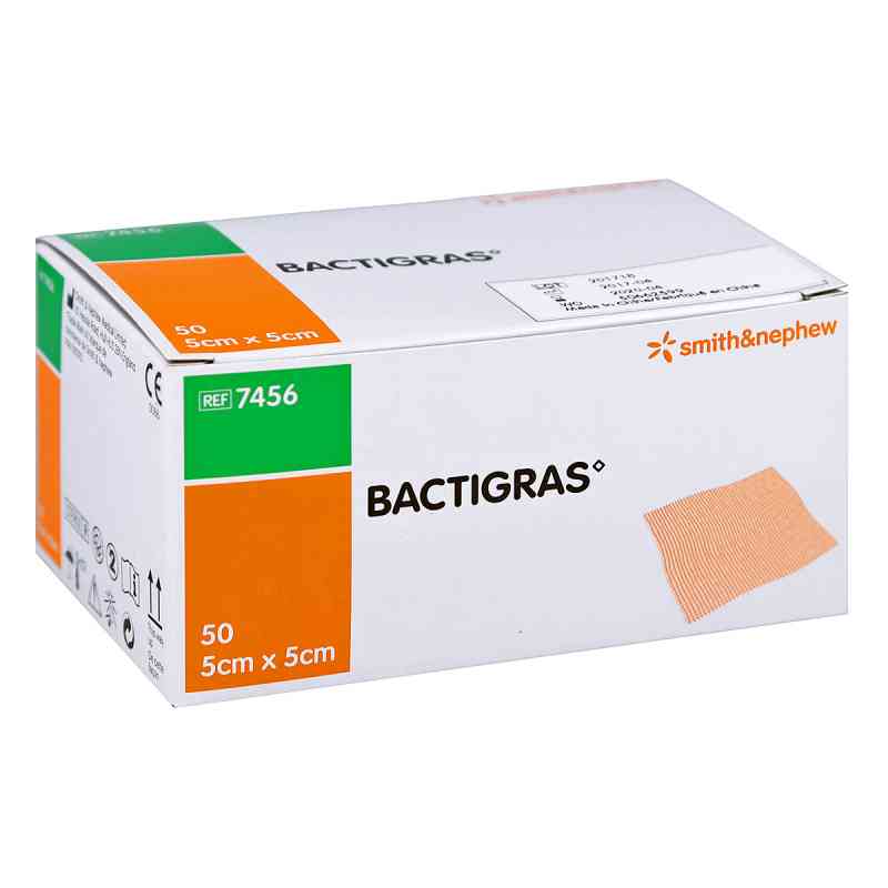 Bactigras antyseptyczna gaza parafinowa 5mx5cm 50 szt. od Smith & Nephew GmbH PZN 08407362