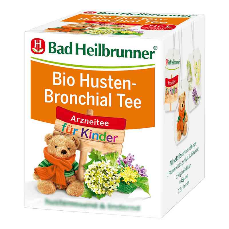 Bad Heilbrunner Bio herbatka na kaszel dla dzieci 8X1.5 g od Bad Heilbrunner Naturheilm.GmbH&Co.KG PZN 13416274