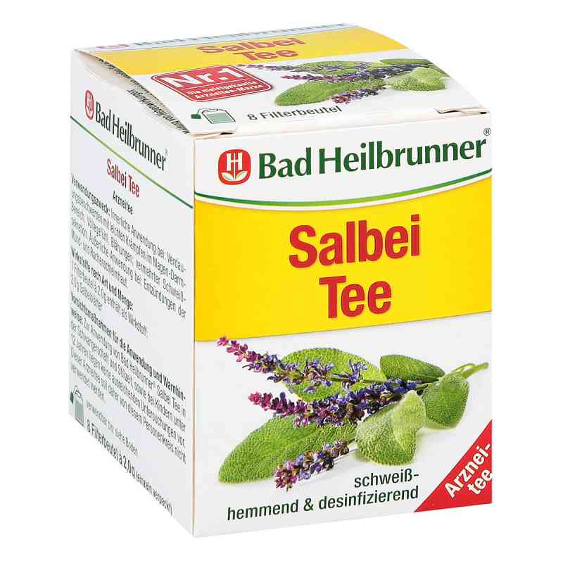 Bad Heilbrunner herbata z liści szałwii saszetki 8 szt. od Bad Heilbrunner Naturheilm.GmbH& PZN 02296128