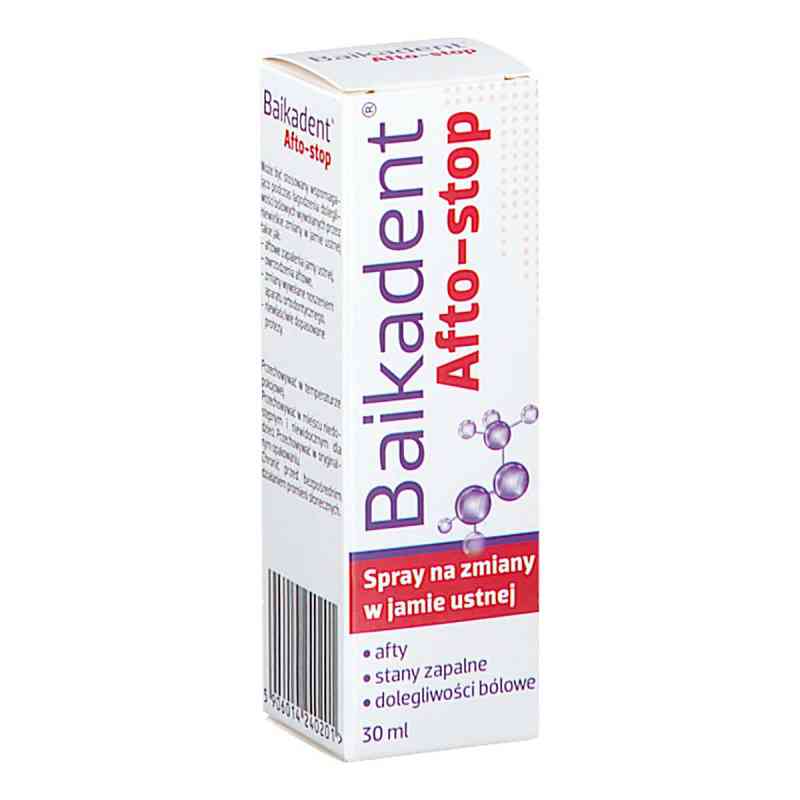Baikadent Afto-Stop spray 30 ml od GLOBAL PHARMA CM SPÓŁKA AKCYJNA  PZN 08304693