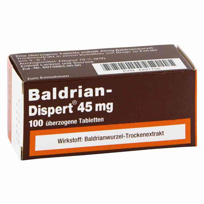 Baldrian Dispert 45 mg tabletki powlekane 100 szt. od CHEPLAPHARM Arzneimittel GmbH PZN 04491756