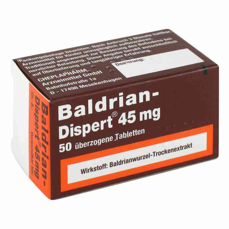 Baldrian Dispert 45 mg tabletki powlekane 50 szt. od CHEPLAPHARM Arzneimittel GmbH PZN 01921529