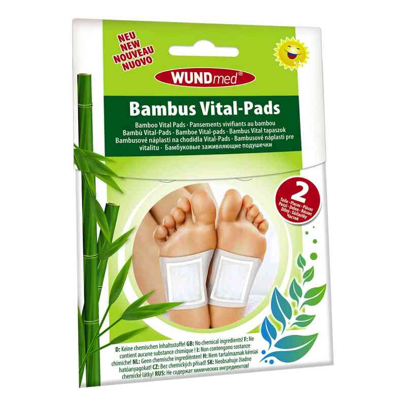 Bambuspflaster Vital-pads Entgiftung+vitalisierung 2 szt. od Megadent Deflogrip Gerhard Reeg GmbH PZN 13923261