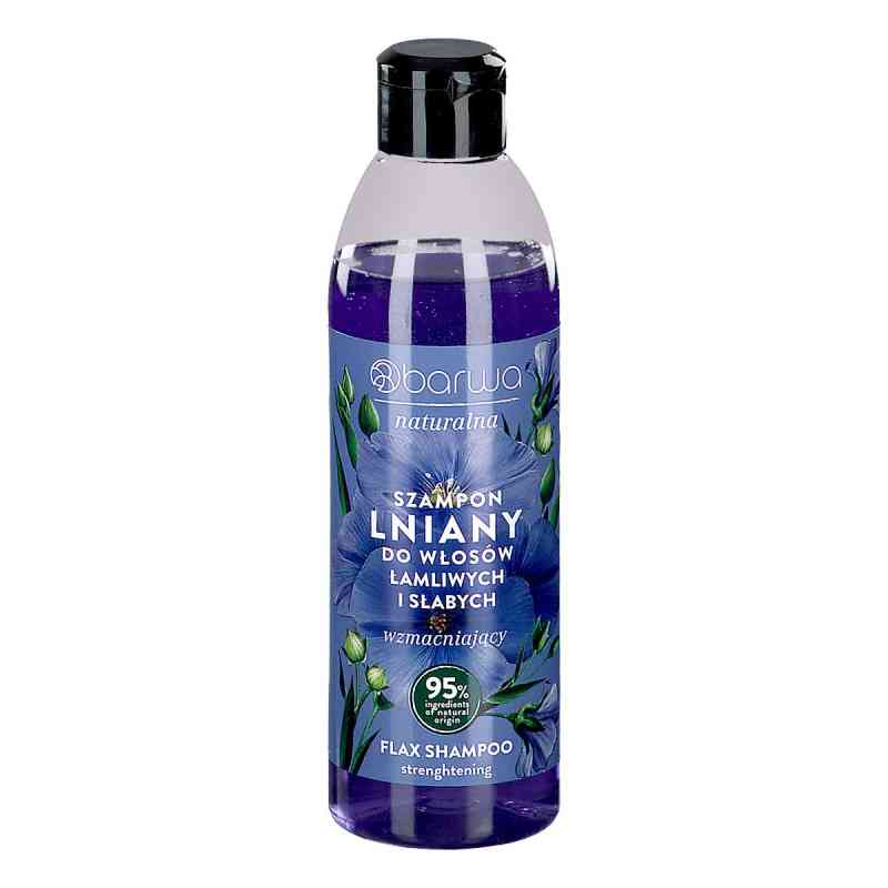 Barwa Naturalna Szampon do mycia włosów wzmacniający lniany 300 ml od BARWA SP.Z O.O. PZN 08306490