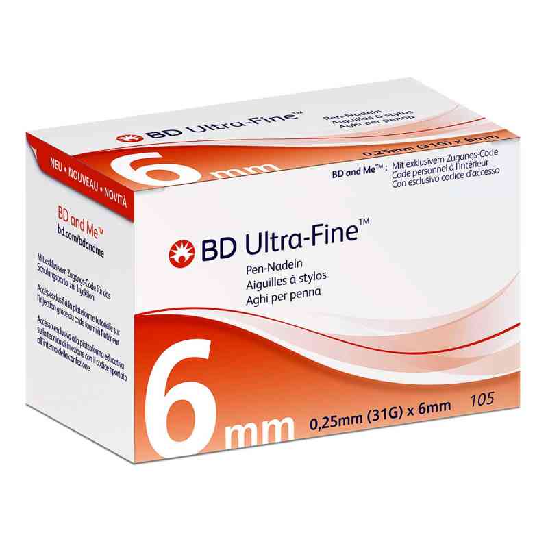 Bd Ultra-fine Pen-nadeln 6 mm 31 G 105 szt. od  PZN 14046750