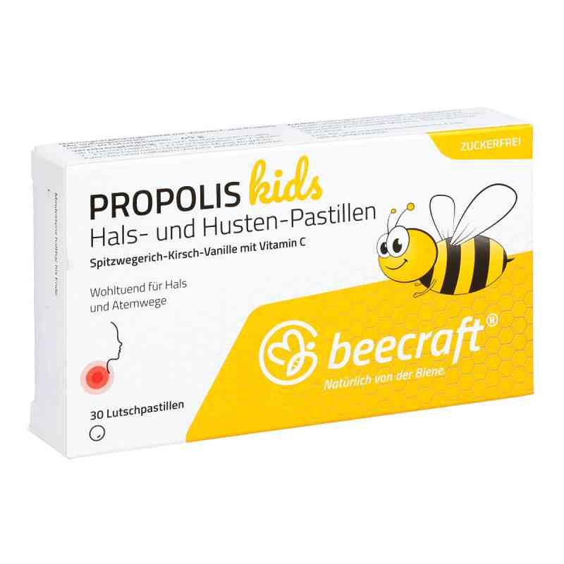 Beecraft Propolis Hals- und Husten-pastillen kids 30 szt. od  PZN 15204398
