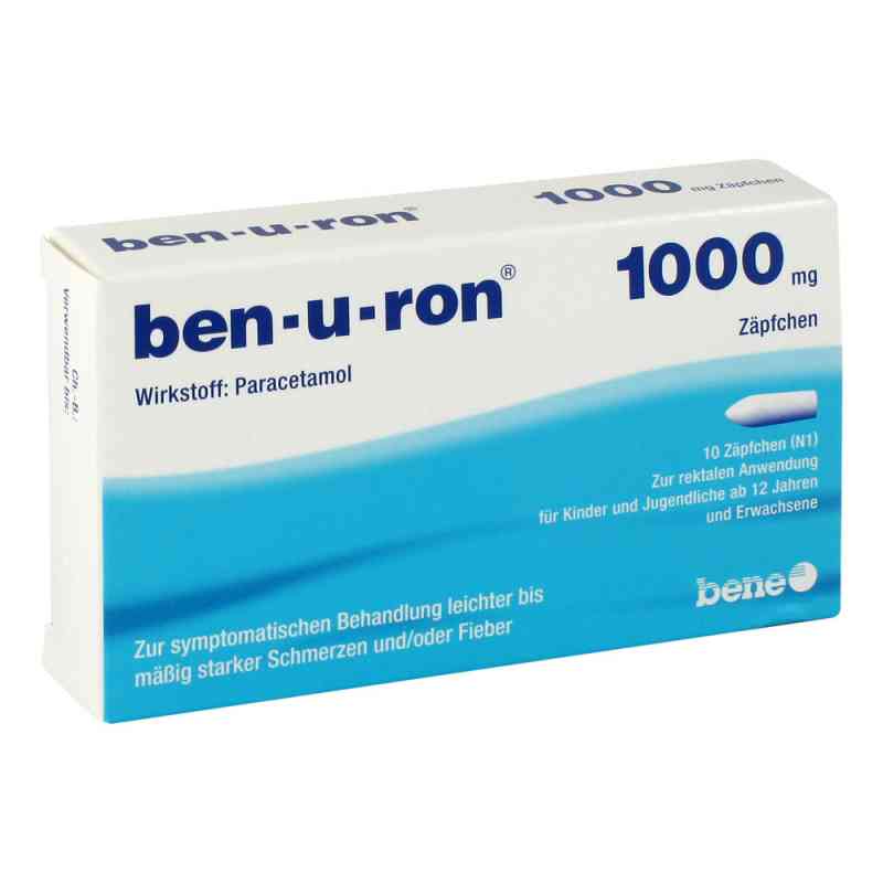 Ben U Ron 1000 mg czopki 10 szt. od bene Arzneimittel GmbH PZN 01484879
