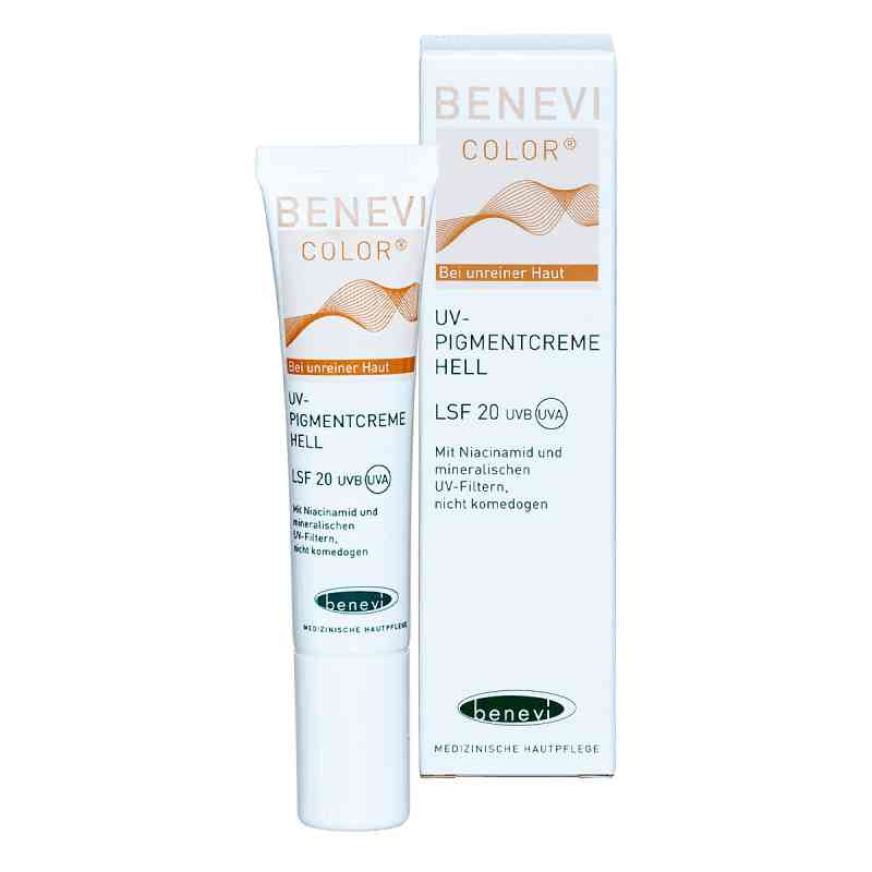 Benevi Color Uv-pigmentcreme hell Lsf 20 15 ml od Dermaportal dp GmbH PZN 11642405