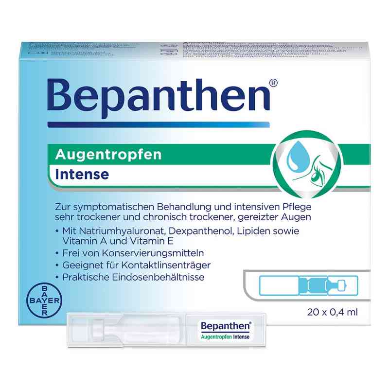 Bepanthen krople do oczu Intense EDO 20X0.4 ml od Bayer Vital GmbH PZN 18879004
