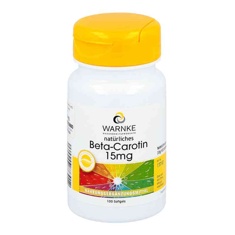 Beta Carotin 15 mg kapsułki naturalne 100 szt. od Warnke Vitalstoffe GmbH PZN 07115611