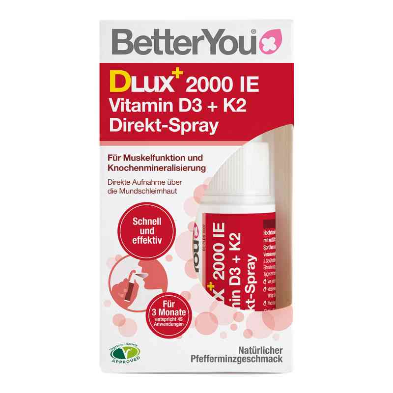 BetterYou Witamina D3+K2 spray bezpośredni 12 ml od Hansa Naturheilmittel GmbH PZN 16879224