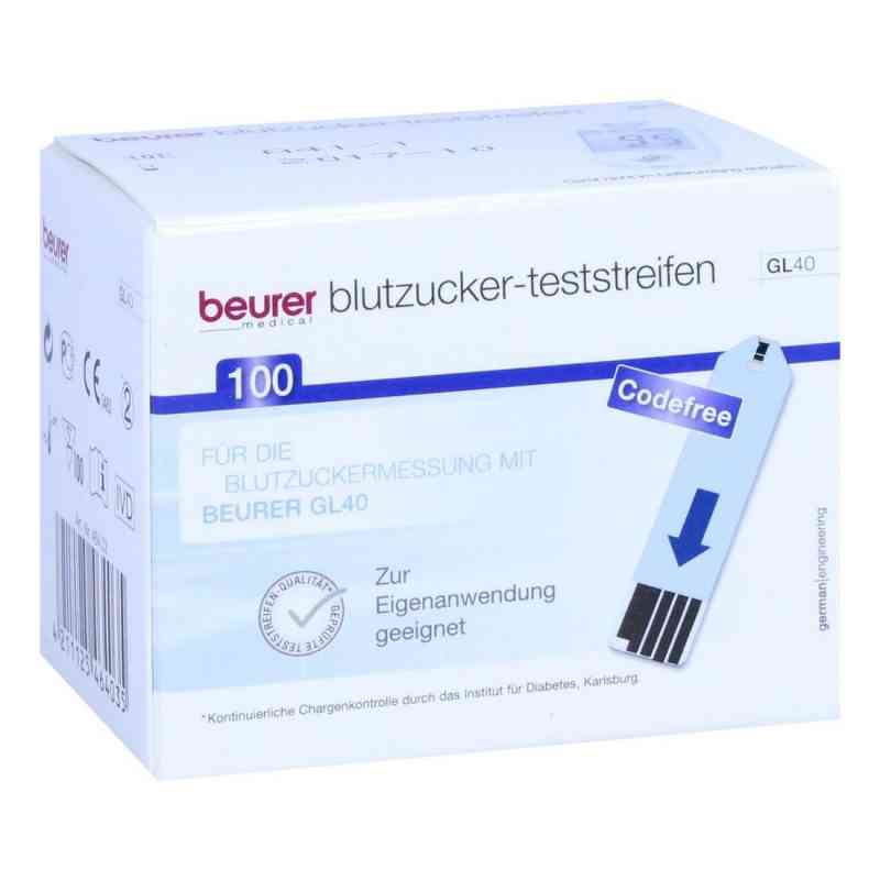 Beurer Gl40 Blutzuckerteststreifen 100 szt. od BEURER GmbH PZN 09929683
