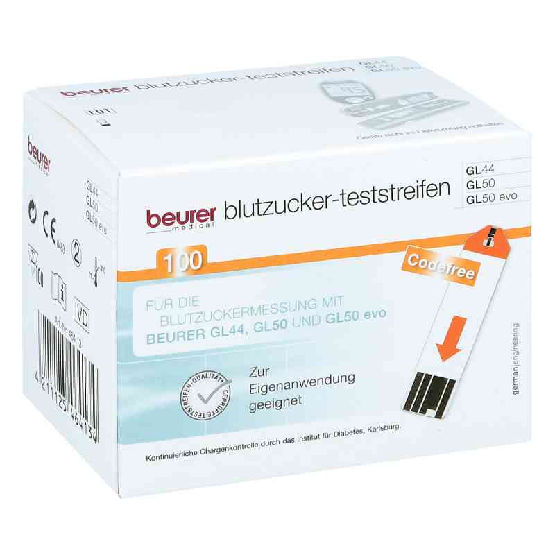 Beurer Gl44/gl50 Paski do pomiaru poziomu cukru 100 szt. od BEURER GmbH PZN 09929677