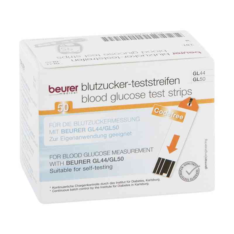 Beurer Gl44/50 Teststreifen 50 szt. od BEURER GmbH PZN 07586931