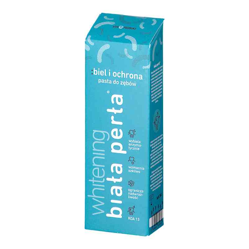 Biała Perła wybielajaca pasta do zębów Biel i Ochrona 75 ml od VITAPRODUKT PZN 08300934