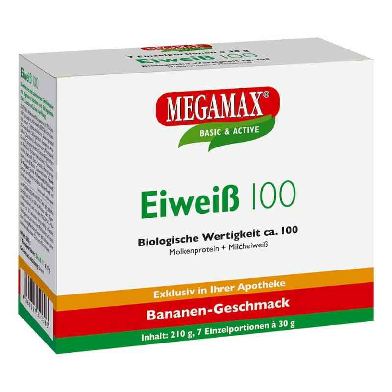 Białko 100 Megamax  proszek o smaku bananowym 7X30 g od Megamax B.V. PZN 10133618